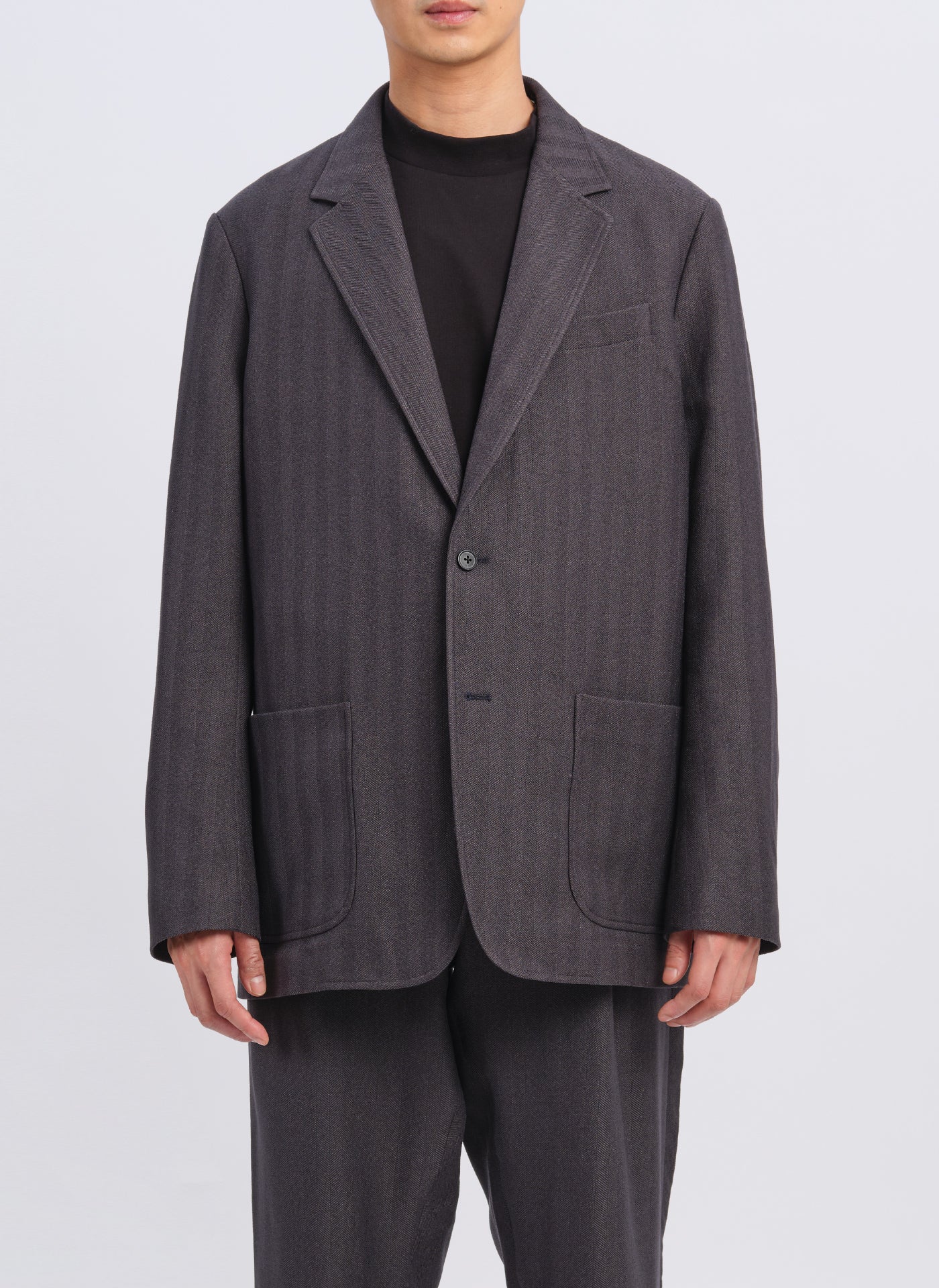 Lanatec Polyester Single Breasted Soft Blazer - Umamrii